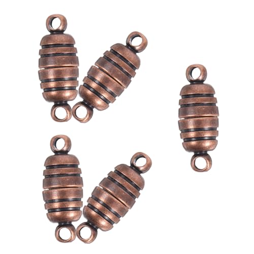 SAFIGLE 5 Stück Teiliges Vintage Kupfer Schmuckverschluss Armbandverschluss mit Magnetfunktion für DIY Armbänder Schmuckherstellung und Charms Befestigen von SAFIGLE