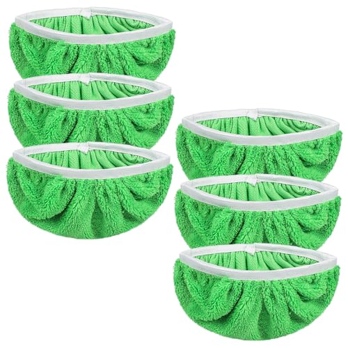 SAFIGLE 6Stücke Mikrofaser Wischpads Waschbare Mop Bezüge für Effizientes Wischen Elastische Hohe Saugfähigkeit für Hartholz Fliesen SAFIGLE 6Stücke Mikrofaser Wischpads Waschbare Mop Bezüge für Effizientes Wischen Elastische Hohe Saugfähigkeit für Hartholz Fliesen von SAFIGLE