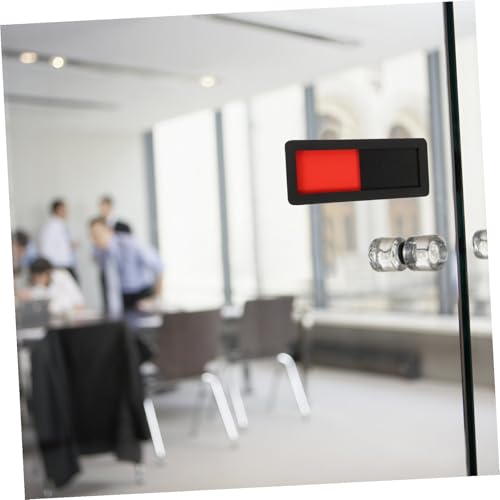 SAFIGLE Acryl Türschild Schiebeschild für Büro Besetzt Frei Statusindikator Konferenzraum Sichtschutz Leicht Bedienbar Langlebig Kratzfest von SAFIGLE