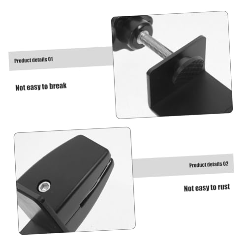 SAFIGLE Aluminiumlegierung Schreibtisch Sichtschutz Clip Stabile Trennwand Klammer für Büro Schule Rostfrei Einfache Befestigung Multipurpose Halterung für Holz Glasplatten Schwarz Groß SAFIGLE Aluminiumlegierung Schreibtisch Sichtschutz Clip Stabile Trennwand Klammer für Büro Schule Rostfrei Einfache Befestigung Multipurpose Halterung für Holz Glasplatten Schwarz Groß von SAFIGLE