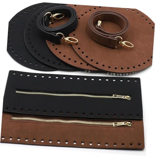 SAFIGLE DIY Tasche Braun PU Leder Boden Reißverschlussabdeckung und Schulterriemen Zubehör Strapazierfähiges Verschleißfestes Material Schutz für Taschenboden für Handgemachte SAFIGLE DIY Tasche Braun PU Leder Boden Reißverschlussabdeckung und Schulterriemen Zubehör Strapazierfähiges Verschleißfestes Material Schutz für Taschenboden für Handgemachte von SAFIGLE