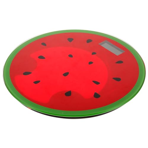 SAFIGLE Digitale Personenwaage im Wassermelonen Design Präzise und Tragbare Mini für Zuhause Einfach zu Bedienen Kompakt für Unterwegs Batterie von SAFIGLE