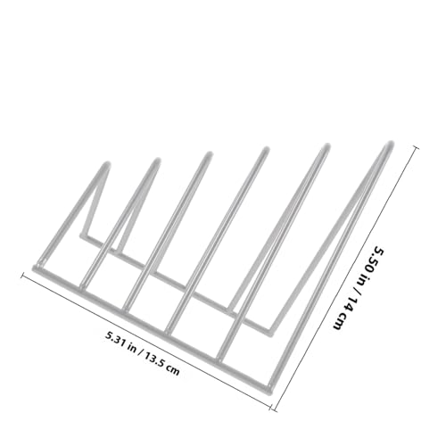 SAFIGLE Dreieckiger Bürostifthalter aus Eisen Vertikales Bücherregal für Akten und Vinyl schallplatten Platzsparender Organizer für Schreibtisch Robustes Metallgestell Stilvolle von SAFIGLE