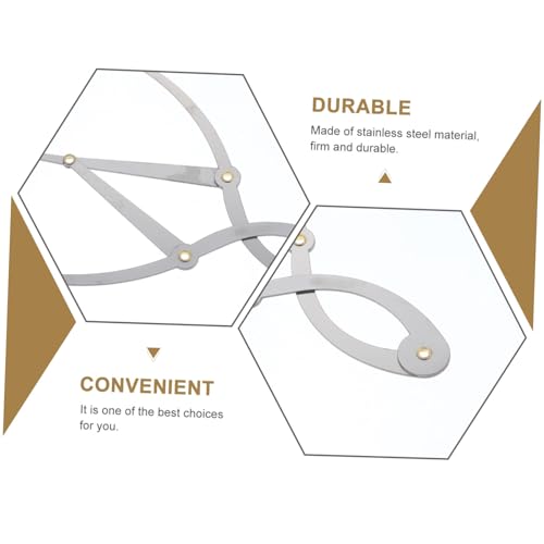 SAFIGLE Edelstahl Augenbrauen Kurvenmaß Messschieber Präzises Augenbrauen Zeichnen Werkzeug Flexible Schablone für Symmetrische Form und Microblading Anwendung von SAFIGLE