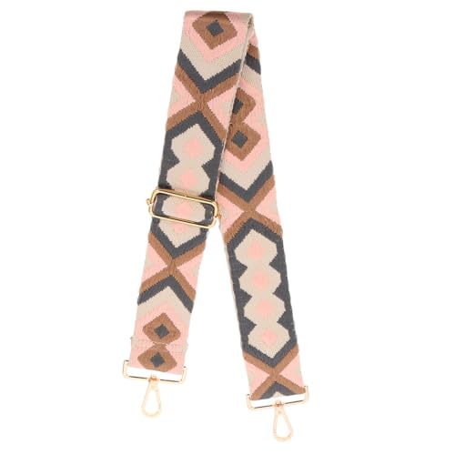 SAFIGLE Ethno Stil Verstellbarer Breiter Schultergurt für Damen Taschen Modischer Crossbody tragegurt Langlebiges Zubehör für Umhängetasche Vielseitiger All Match Taschengurt von SAFIGLE