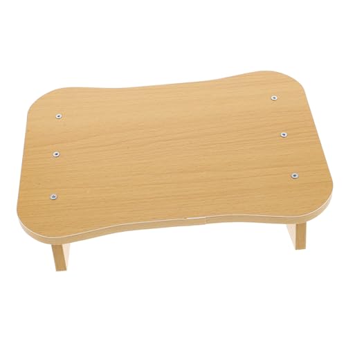 SAFIGLE Fußhocker Fußhocker Tritthocker Unter Schreibtisch Fußstütze Fußstütze Schreibtisch Toilettenfüße Hocker Fußstütze Hocker Fußstütze Unter Schreibtisch Holz Beige von SAFIGLE