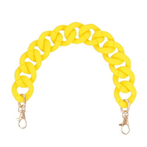 SAFIGLE Gelbe Matte Gummitaschenkette DIY Taschenriemen Modisches Zubehör mit Abnehmbaren Haken Einfach zu Montieren Vielseitig Kombinierbar Langlebig und Stilvoll für Damen Handtaschen SAFIGLE Gelbe Matte Gummitaschenkette DIY Taschenriemen Modisches Zubehör mit Abnehmbaren Haken Einfach zu Montieren Vielseitig Kombinierbar Langlebig und Stilvoll für Damen Handtaschen von SAFIGLE