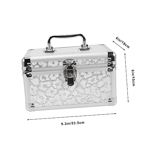 SAFIGLE Große Aluminium Medizinbox mit Tragegriff Robuster Aufbewahrungsbox für Zuhause und Outdoor Geräumiger Leichter und Tragbarer Notfall Medikamenten Organizer von SAFIGLE