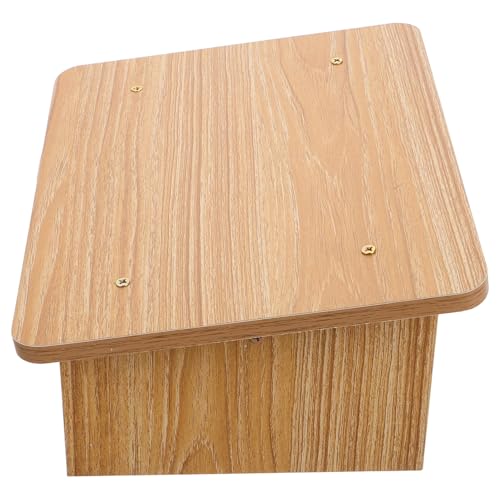 SAFIGLE Holz Fußhocker mit Schräger Ablage Ergonomische Fußstütze für Schreibtisch Stilvoller Fußschemel für Büro und Zuhause Multifunktional und Langlebig Hochwertigem Holz von SAFIGLE
