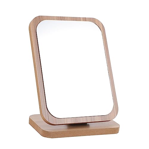 SAFIGLE Holz Tisch Schminkspiegel Großer Makeup Spiegel für Desktop für Schlafzimmer Büro und Schminktisch Verzerrungsfreies Design Perfektes Makeup Tool von SAFIGLE