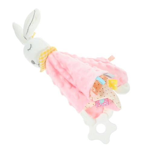 SAFIGLE 1stück Kuscheltier Hase Sicherheitsdecke Für Beruhigende Sensorische Decke Plüsch Mit Bunten Etiketten Für Neugeborene Schlafs Beruhigung von SAFIGLE