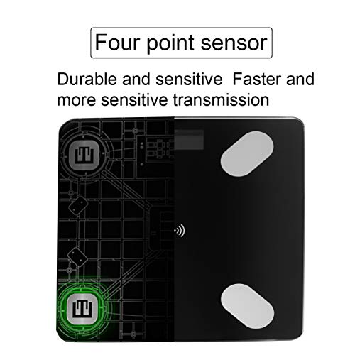 SAFIGLE Körperfettwaage mit und LED Display Digitale Personenwaage Präzise Körperanalyse Batterie Historische Bmi Datenübertragung an Smartphone für Gewichtsmanagement und SAFIGLE Körperfettwaage mit und LED Display Digitale Personenwaage Präzise Körperanalyse Batterie Historische Bmi Datenübertragung an Smartphone für Gewichtsmanagement und von SAFIGLE