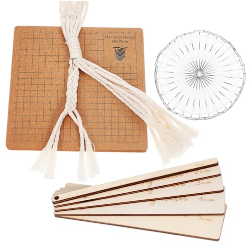 SAFIGLE Macrame Knotting Board Kork Flechtbrett Pins und Anleitung Präzises Grid für Makramee Arbeiten Stabiles Bastelbrett für Knotentechnik und DIY Craft Kit SAFIGLE Macrame Knotting Board Kork Flechtbrett Pins und Anleitung Präzises Grid für Makramee Arbeiten Stabiles Bastelbrett für Knotentechnik und DIY Craft Kit von SAFIGLE