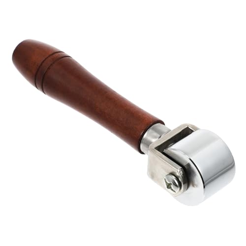 SAFIGLE Metal Leather Press Roller mit Holzgriff Hoher Härtegrad Verschleißfestes Stahl Tool für Lederbearbeitung Kleberollen Andrückwalze für Präzise Kantenbearbeitung SAFIGLE Metal Leather Press Roller mit Holzgriff Hoher Härtegrad Verschleißfestes Stahl Tool für Lederbearbeitung Kleberollen Andrückwalze für Präzise Kantenbearbeitung von SAFIGLE