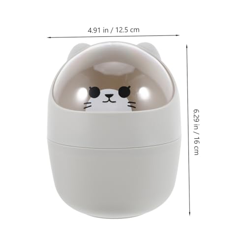 SAFIGLE Mini Tischmülleimer mit Deckel Niedlicher Cartoon Bär Tragbarer Kleiner für Schreibtisch Auto Büro Küche Bad Kompakte Aufbewahrung für Kleine Abfälle SAFIGLE Mini Tischmülleimer mit Deckel Niedlicher Cartoon Bär Tragbarer Kleiner für Schreibtisch Auto Büro Küche Bad Kompakte Aufbewahrung für Kleine Abfälle von SAFIGLE