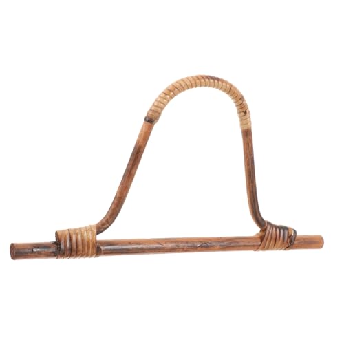 SAFIGLE Natürlicher Rattan taschenhenkel Robuster DIY Ersatzgriff für Handtaschen Vintage Stil Glatte Oberfläche für Handgefertigte Taschen und Modische Umhängetaschen von SAFIGLE