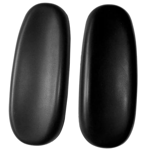 SAFIGLE PU Armlehnenpolster mit Hoher Dichte Weich Gepolstert EIN Ersatzbezüge für Bürostuhl armlehnen Drehbar Ergonomisch Geeignet für Dreh Schreibtischstühle von SAFIGLE