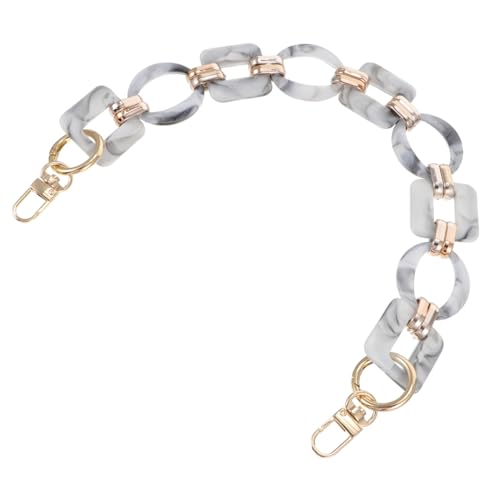 SAFIGLE Retro Grobe Resin taschenkette Weiß Abnehmbare DIY Handtaschenkette mit Stilvollen Karabinern Langlebig Modische Umhängetasche Deko für Damen Kontrastfarbig und Vintage inspiriert SAFIGLE Retro Grobe Resin taschenkette Weiß Abnehmbare DIY Handtaschenkette mit Stilvollen Karabinern Langlebig Modische Umhängetasche Deko für Damen Kontrastfarbig und Vintage inspiriert von SAFIGLE