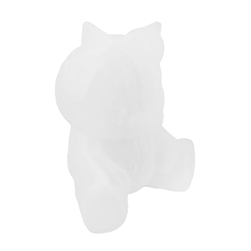 SAFIGLE Silikonform Bär mit Rundem Sockel Stabile Basis Platzsparend für Epoxidharz Kerzen Fondant Schokolade Candy Mold Cupcake Topper Bär Schokoladenformen für Kuchendeko von SAFIGLE