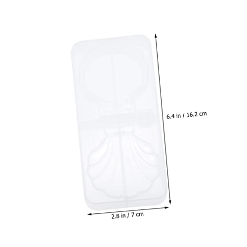 SAFIGLE Silikonform DIY für Kreative Kosmetikspiegel Herstellung Langlebige Gießform für Basteln und Handwerk Inklusive Muschelspiegelform und Spiegelteilen für DIY Kunstprojekte von SAFIGLE