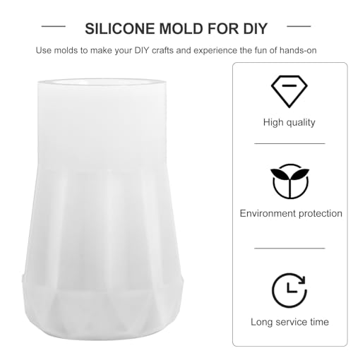 SAFIGLE Silikonform Vase Gießform für DIY Blumentopf Aufbewahrungsbehälter Kristall Epoxidharz Form Wiederverwendbar Leicht zu Reinigen Kreative Handwerksform von SAFIGLE