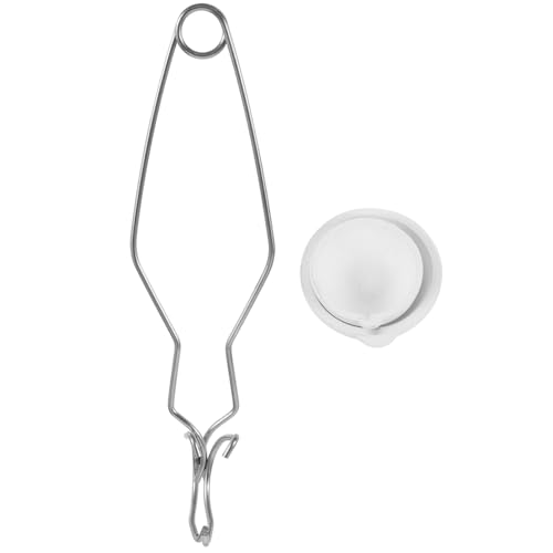 SAFIGLE Teiliges Goldschmelzset mit Keramiktiegeln und Ergonomischer Metallschmelzzange Hitzebeständig und Langlebig für Schmelzen Gießen und Metallverarbeitung Praktische Handhabung für von SAFIGLE