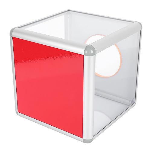 SAFIGLE Transparente Abschließbare Fundraising box aus Leichtem mit Aluminiumrahmen Mittlere Vielseitig Verwendbar als Wahlurne Vorschlags Spendenbox für Büro Schule Shop und Öffentliche von SAFIGLE