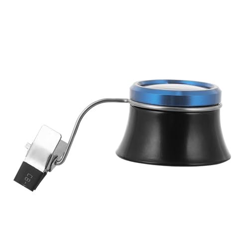 SAFIGLE Uhrmacherlupe mit Clip Vergrößerung Leichtes Langlebiges Reparaturwerkzeug für Uhren Schmuck Juwelier Fadenzähler Miniaturgravur Zubehör von SAFIGLE