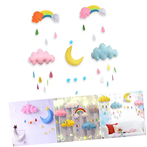SAFIGLE Baby Kinderzimmer Wanddekoration Filz Wolken Regentropfen Dekorationen Einfach Zu Installierende Wolkenaufkleber SAFIGLE Baby Kinderzimmer Wanddekoration Filz Wolken Regentropfen Dekorationen Einfach Zu Installierende Wolkenaufkleber von SAFIGLE