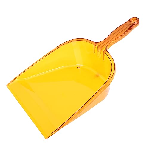 SAFIGLE handliche Müllschaufel Schaufeln zum Reinigen Staubwanne Behälter tragbar Kehrschaufel mit Griff handliche Kehrschaufel für zu Hause Haushaltestaub Plastik Orange von SAFIGLE