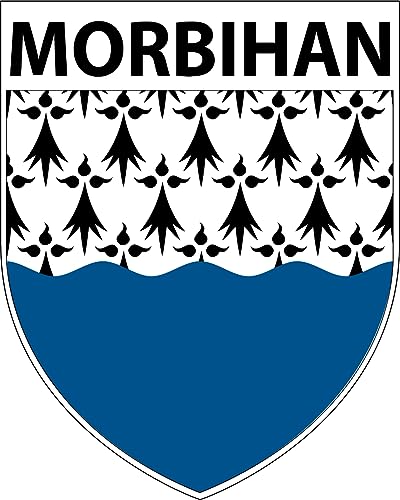 1 x großer Aufkleber, Motiv: Morbihan, selbstklebend, 9 x 8 cm – Motiv: Murbihan Departement 56 – Sticker von SAFIRMES