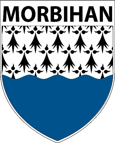 1 x großer Aufkleber, Motiv: Morbihan, selbstklebend, 9 x 8 cm – Motiv: Murbihan Departement 56 – Sticker 1 x großer Aufkleber, Motiv: Morbihan, selbstklebend, 9 x 8 cm – Motiv: Murbihan Departement 56 – Sticker von SAFIRMES