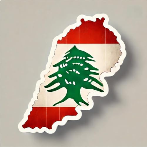 2 x Aufkleber Landkarte oder Territorium, 10 cm, Vinyl, selbstklebend, Land: Libanon 2 x Aufkleber Landkarte oder Territorium, 10 cm, Vinyl, selbstklebend, Land: Libanon von SAFIRMES
