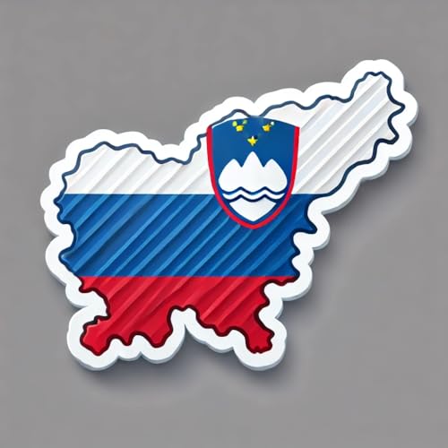 2 x Aufkleber Landkarte oder Territorium, 10 cm, Vinyl, selbstklebend, Land: Slowenien 2 x Aufkleber Landkarte oder Territorium, 10 cm, Vinyl, selbstklebend, Land: Slowenien von SAFIRMES