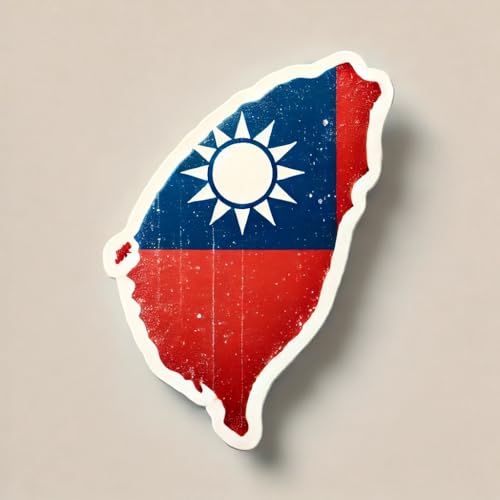 2 x Aufkleber Landkarte oder Territorium, 10 cm, Vinyl, selbstklebend, Land: Taiwan 2 x Aufkleber Landkarte oder Territorium, 10 cm, Vinyl, selbstklebend, Land: Taiwan von SAFIRMES