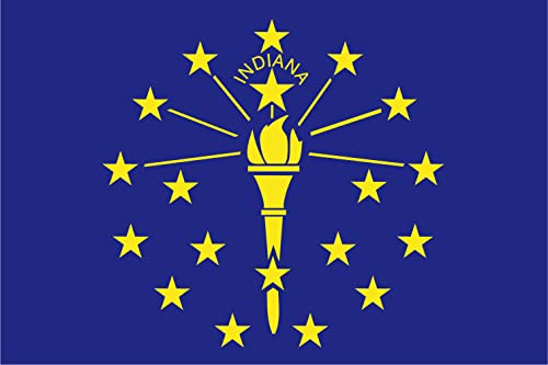 2 x Indiana Kühlschrankmagnet Staat USA 2 x Indiana Magnetisch 5 x 3,5 cm von SAFIRMES