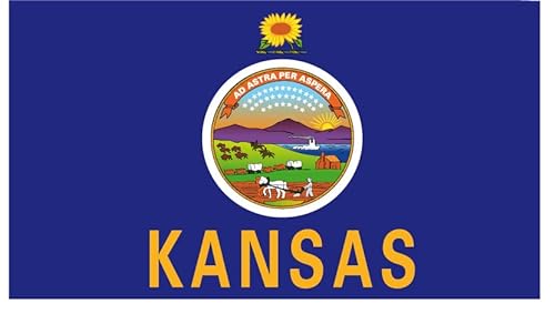 2 x Kühlschrankmagnet Kansas Staat USA 2 x Kansas magnetisch 6 x 3,5 cm von SAFIRMES