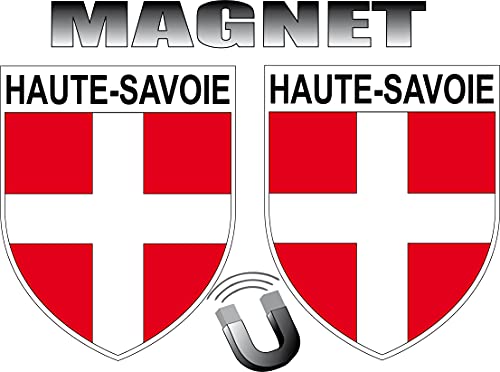 2 x Magnet Hohe Savoie Wappen Form Kühlschrankmagnete Magneten Kühlschrank Departement 74 Hohe Savoie 2 x magnetischer Patch 4 x 5 cm von SAFIRMES