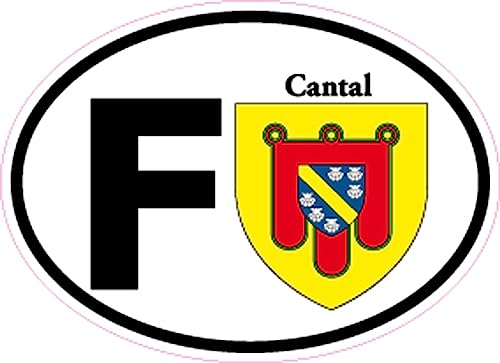 Frankreich oval mit Wappen, 7 x 10 cm, selbstklebend, F-15-Cantal Frankreich oval mit Wappen, 7 x 10 cm, selbstklebend, F-15-Cantal von SAFIRMES