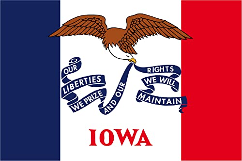 Iowa Kühlschrankmagnet, USA, 2 x Iowa, magnetisch, 5 x 3,5 cm, 2 Stück von SAFIRMES