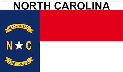 North Carolina Kühlschrankmagnet, USA, 2 x Carolina, magnetisch, 6 x 3,5 cm, 2 Stück von SAFIRMES