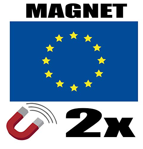 SAFIRMES 2 x Europa Magnet 6 x 3 cm Deko Europa Magnet Magnet Magnet Kühlschrank SAFIRMES 2 x Europa Magnet 6 x 3 cm Deko Europa Magnet Magnet Magnet Kühlschrank von SAFIRMES