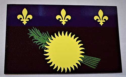 SAFIRMES 2 x Guadeloupe Flagge Magnet 6 x 3 cm Deko Magnet Guadeloupe Magnet Kühlschrank von SAFIRMES