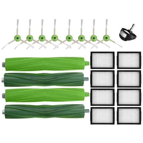 Ersatzteile für iRobot Roomba iRobot Roomba E & I Serie i7+ i3+ i4+ i6+ i8+ j7+/Plus E5 E6 E7, 2 Satz Gummibürsten, 8 Hochleistungsfilter, 8 Seitenbürsten, 1 Vorderräder Ersatzteile für iRobot Roomba iRobot Roomba E & I Serie i7+ i3+ i4+ i6+ i8+ j7+/Plus E5 E6 E7, 2 Satz Gummibürsten, 8 Hochleistungsfilter, 8 Seitenbürsten, 1 Vorderräder von SAFSJBLGAS