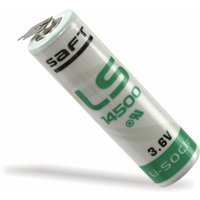 SAFT Lithium-Batterie LS 14500-2PF, AA, 1/1 Print +/-, 3,6 V-, 2600 mAh SAFT Lithium-Batterie LS 14500-2PF, AA, 1/1 Print +/-, 3,6 V-, 2600 mAh von SAFT