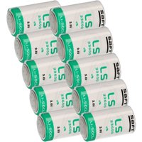 10x Saft Lithium Batterie 3,6V LS33600 d Zelle Mono ls 33600 von SAFT