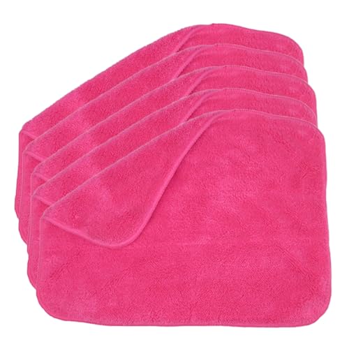 SAFWEL 5 Stück farbenfrohe Rag Cleaning Helper Rag Economy Allzweck-Mikrofaserhandtücher for die Küchenreinigung und das Geschirrspülen (Color : Pink) von SAFWEL