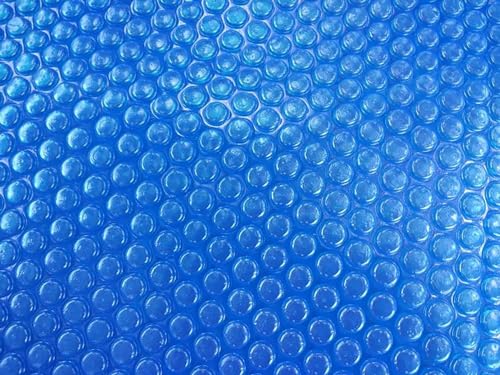 SAFWELAU Staubdichter Poolschutz Poolabdeckung Poolschutzdecke aus Polyethylen für oberirdischen Einbaupool, Whirlpool-Abdeckung, schwimmende Spa-Thermodecke, 400-Mikron-Blase (Color : Blue, Size : von SAFWELAU