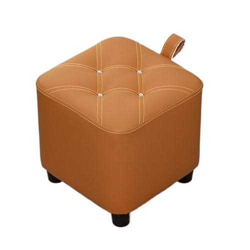 SAGELSHN Fußhocker Fußbank Fußhocker, Schuhwechselhocker, Sofa-Fußstütze for Wohnzimmer Fußablage für Wohnzimmer(Brown) von SAGELSHN
