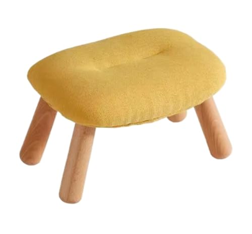 SAGELSHN Fußhocker Fußbank Fußstütze Hocker Niedriger for Stuhl Unter Büro Schreibtisch Wohnzimmer Fußablage für Wohnzimmer(Yellow) von SAGELSHN
